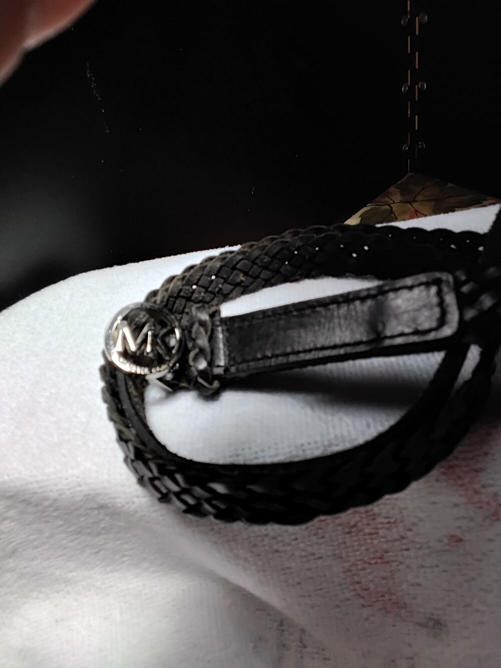 Michael Kors Black Woven braided unisex Belt number 552309R